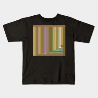 Going Green and Brown, geometric Kids T-Shirt